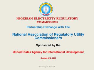 NIGERIAN ELECTRICITY REGULATORY COMMISSION