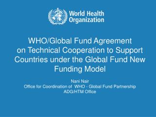 WHO/Global Fund Agreement