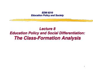 From Class Structure to Class Formation