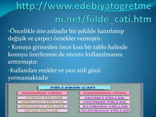 edebiyatogretmeni /fiilde_ cati . htm