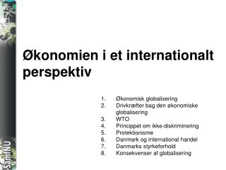 Økonomien i et internationalt perspektiv