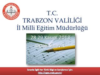 T.C. TRABZON VALİLİĞİ İl Milli Eğitim Müdürlüğü