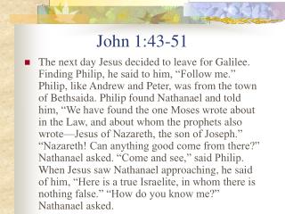 John 1:43-51