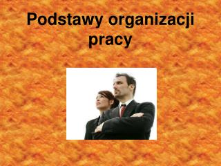 Podstawy organizacji pracy