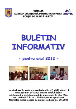 ROMÂNIA AGEN Ţ IA JUDE ŢEANĂ PENTRU OCUPAREA FORŢEI DE MUNCĂ - ILFOV