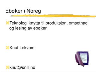 Ebøker i Noreg