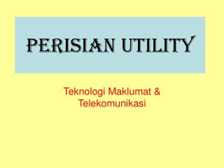 Perisian Utility