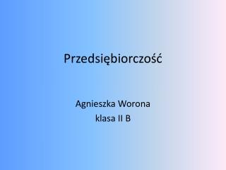 Przedsiębiorczość