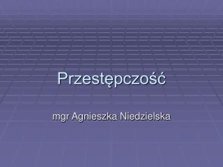 Przestępczość