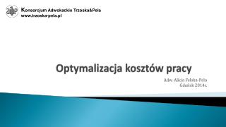 Optymalizacja kosztów pracy