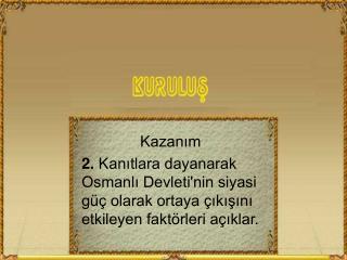 Kazanım