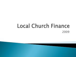Local Church Finance