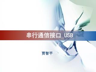 串行通信接口 USB