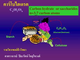 Carbon hydrate or saccharides n=3-7 carbon atoms