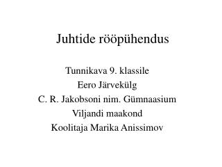 Juhtide rööpühendus