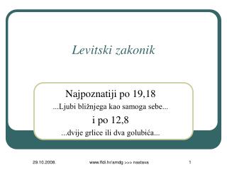 Levitski zakonik