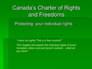 Protecting your individual rights