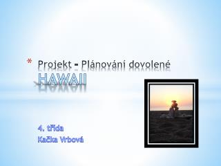 Projekt – Plánování dovolené HAWAII