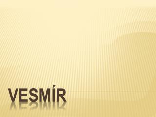 Vesmír