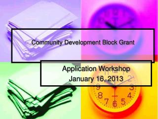 Community Development Block Grant