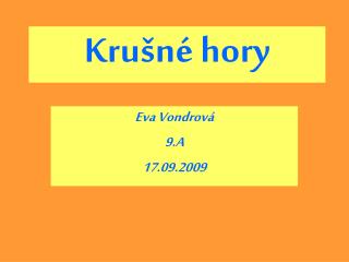 Krušné hory