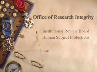 Office of Research Integrity