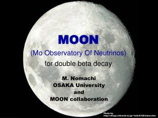 MOON (Mo Observatory Of Neutrinos) for double beta decay