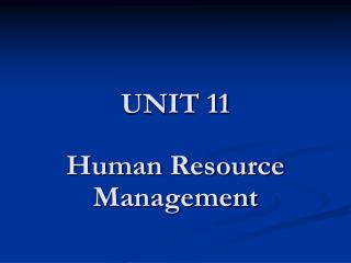 UNIT 11