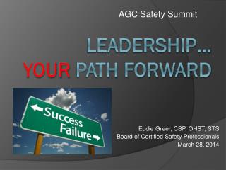 Leadership… YOUR path forward