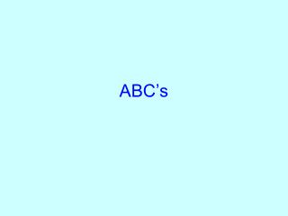 ABC’s