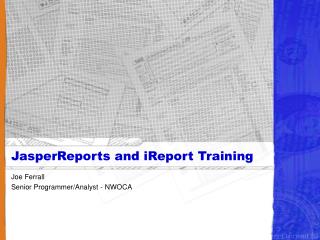 JasperReports and iReport Training