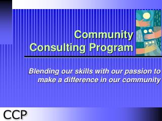 Community Consulting Program