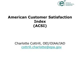 American Customer Satisfaction Index (ACSI)