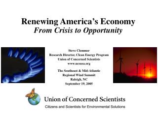 Renewing America’s Economy From Crisis to Opportunity