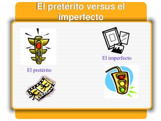 El pretérito versus el imperfecto