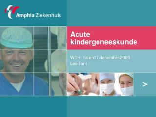 Acute kindergeneeskunde