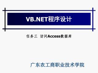 VB.NET 程序设计