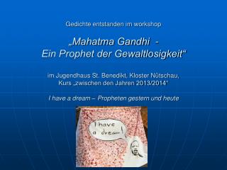 Wo sind die Propheten hin Leuchtfeuer für unsere Zeit Sind sie alle tot?