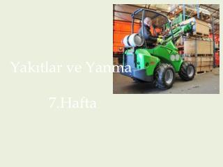 Yakıtlar ve Yanma 7.Hafta