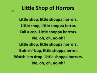 Little Shop of Horrors