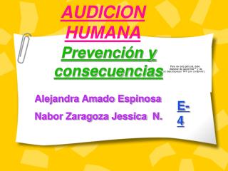 AUDICION HUMANA