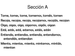 Sección A
