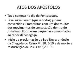ATOS DOS APÓSTOLOS