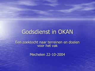 Godsdienst in OKAN