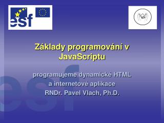 Základy programování v JavaScriptu