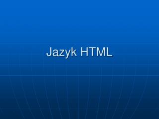 Jazyk HTML