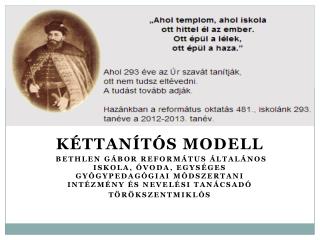 Kéttanítós modell