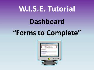 W.I.S.E. Tutorial