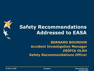 Safety Recommendations Addressed to EASA