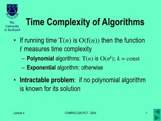 Time Complexity of Algorithms